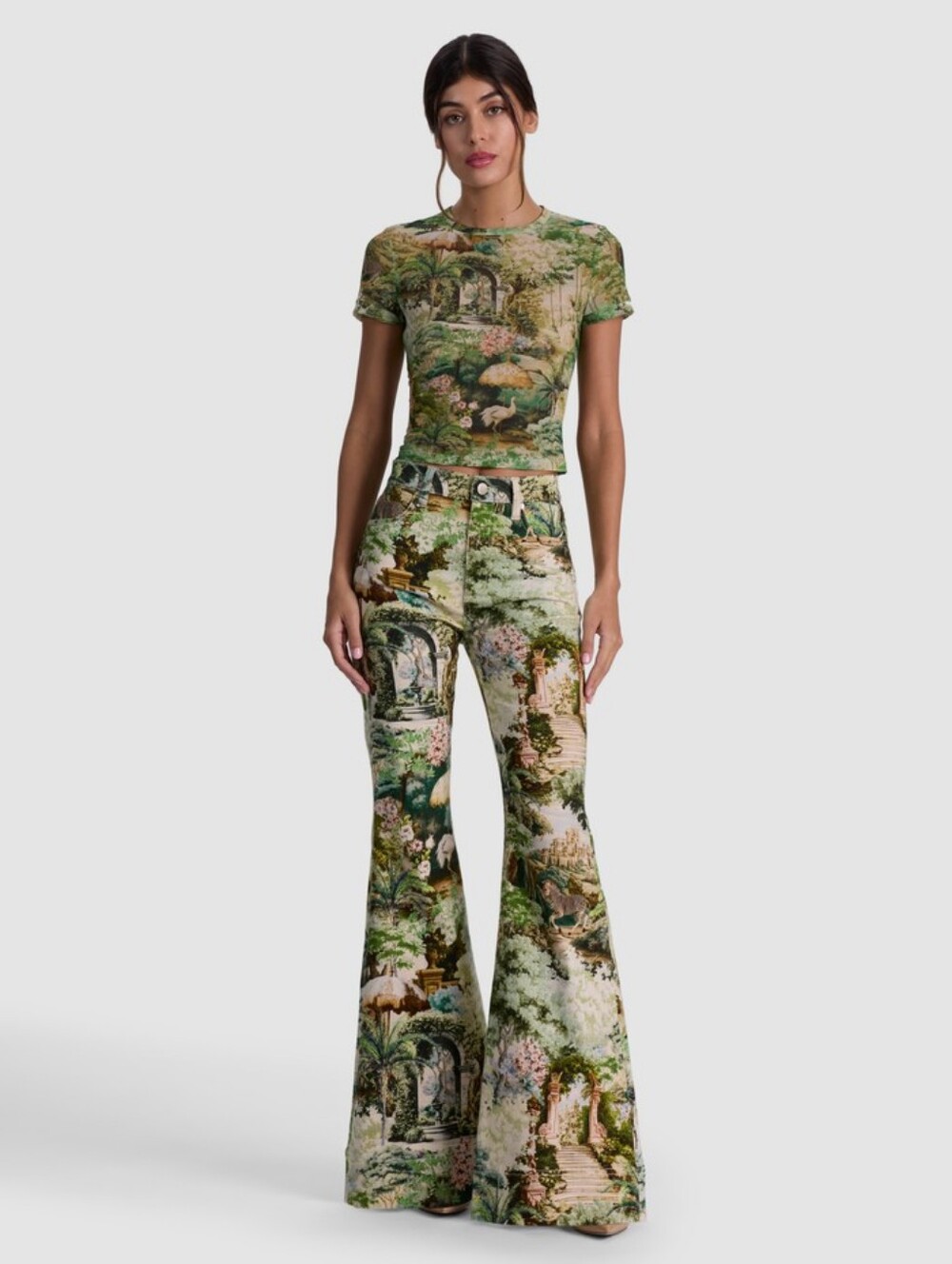 Alice + Olivia BEAUTIFUL PRINTED JEAN - Picture 2 of 15
